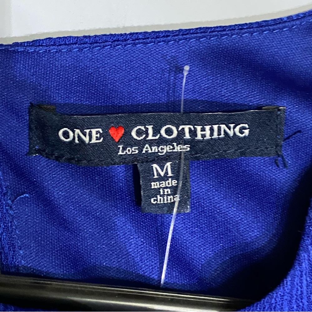๐One โค๏ธ Clothing, Los Angeles, Size Medium, Color Royal Blue, Sleeveless Dress - Picture 3 of 10